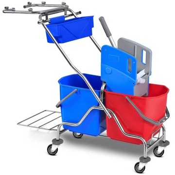 Чистящая тележка Ведра 2 x 25 литров CHROME Service