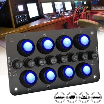Circuit Breaker On/off Blue LED Light Replaceable
