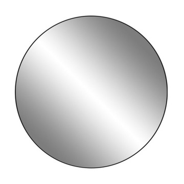 Lustro okrągłe w czarnej ramie 110cm
