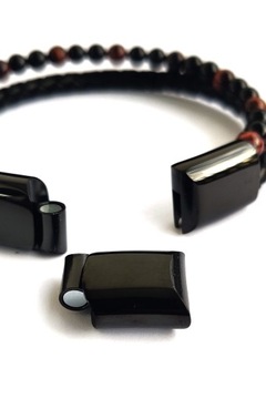 Мужской кожаный браслет, РЕГУЛИРУЕМЫЙ Тигровый глаз, Универсальный тигровый глаз