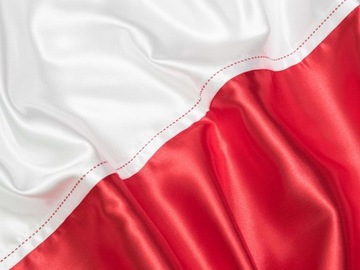 Флаг Польши ПРЕМИУМ на шесте 150х92 см.