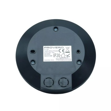 CZUJNIK RUCHU sufitowy NA PODCZERWIEŃ PIR 360 Stopni Ultra płaski Czarny