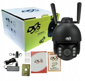 KAMERA OBROTOWA NA KARTĘ SIM FULL HD 2Mpx 1080P CZARNA DZIAŁKA METALOWA DVS