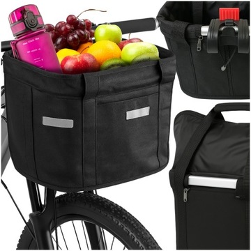 KOSZYK NA ROWER KIEROWNICĘ KOSZ ROWEROWY PRZEDNI TORBA DO ROWERU NA CLICK