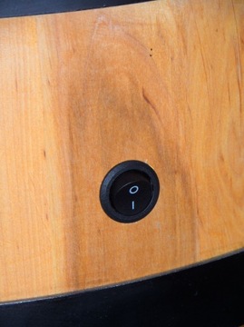 Деревянный шкаф-бочка - мини-бар - LED-бар