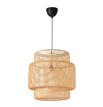 IKEA SINNERLIG duża lampa wisząca BAMBUS BOHO 50cm