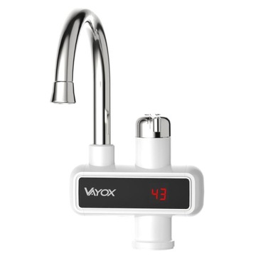 PRZEPŁYWOWY PODGRZEWACZ WODY ELEKTRYCZNY NABLATOWY KRAN BATERIA VAYOX