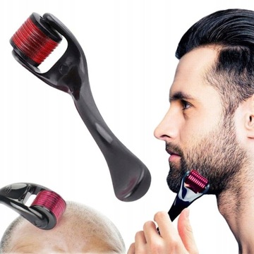 Derma Roller 540 - 0,5mm twarz mikroigła - TWARZ - BRODA - ZAROST - CE