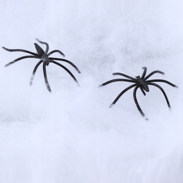 УКРАШЕНИЯ НА ХЭЛЛОУИН ПОКРЫТИЕ БЕЛЫХ ПАУКОВ