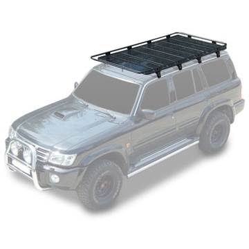 Bagażnik Nissan Patrol long z siatką kosz dachowy pod namiot platforma