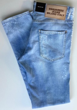 -65% DSQUARED2 COOL GUY JEAN S74LB1063 oryginalne spodnie jeansy 52 (36)