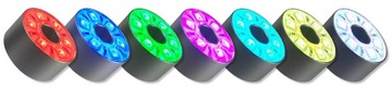 OŚWIETLENIE FONTANNA ŹRÓDEŁKO RING 6 LED SMD RGB ZE STEROWNIKIEM DO OCZKA