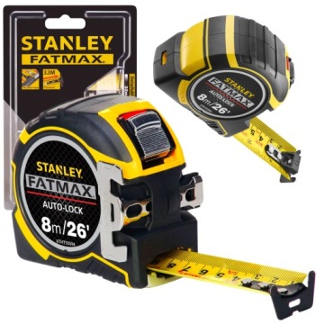 STANLEY FATMAX Рулетка AUTOLOCK, метровая, 8 м/E × 32 мм, XTHT0-33504