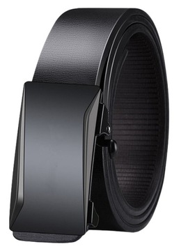 РЕМЕНЬ КОЖАНЫЙ МУЖСКОЙ ДЛЯ БРЮК, АВТОМАТИЧЕСКИЙ, ЧЕРНЫЙ
