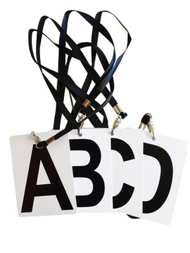 KARTY DO OZNACZANIA OSÓB TOWARZYSZĄCYCH DRUŻYNY PIŁKI RĘCZNEJ ABCD