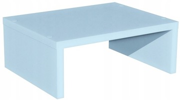 PODSTAWKA PÓŁKA POD MONITOR BIURKO BŁĘKITNA BŁĘKITNY SURF BLUE