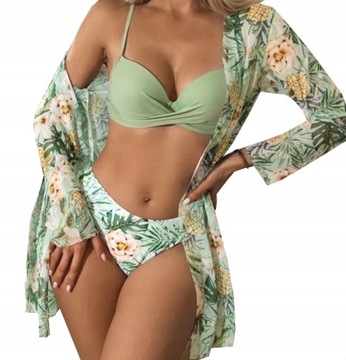 STRÓJ KĄPIELOWY BIKINI NARZUTKA XL