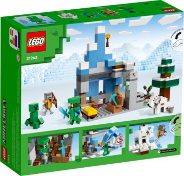 LEGO MINECRAFT 21243 БЛОКИРОВКА ЛЕДЯНАЯ ПЕЩЕРА ДОМ СНЕЖНЫЕ ВЕРШИНЫ