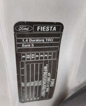 Ford Fiesta VII Hatchback 5d 1.4 Duratorq TDCi 68KM 2011 Ford Fiesta I rej 2012r, 1.4 TDCI. Lekko uszkodzony przod. Jezdzi. 1.4, zdjęcie 26