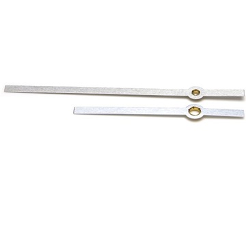 Тонкие серебряные стрелки для часов диаметром 95 мм.