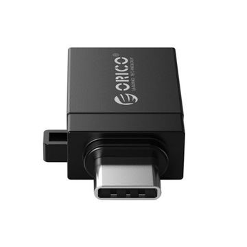Orico черный USB-C на USB-A 3.1 алюминиевый адаптер 5 Гбит/с + подвеска