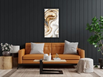 ПРЯМОУГОЛЬНЫЕ СТЕКЛЯННЫЕ ЧАСЫ - Золотая краска