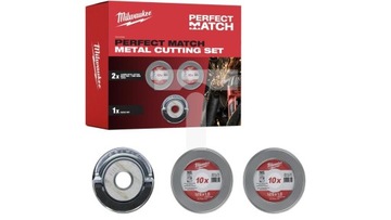 Zestaw tarcz PRO+ 125x1,0mm do cięcia metalu 20szt + nakrętka Fixtec MILW