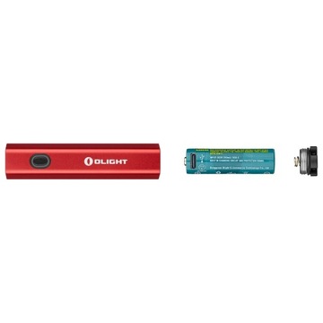 Аккумуляторный фонарик EDC Olight Diffuse красный - 700 люмен + БЕСПЛАТНО