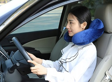 PODUSZKA PODRÓŻNA DMUCHANA ROGAL GRANATOWA 225137