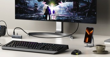 Концентратор Thunderbolt 4 USB C HDMI 8K/4K 60 Гц/LAN/USB 3.0 MacBook M3 M2 M1