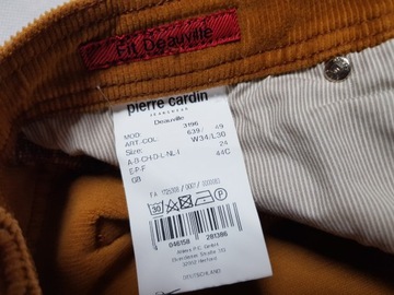 PIERRE CARDIN - DEAUVILLE Sztruksy W34L29 pas 89 cm IDEAŁ