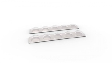 Szklana deska do krojenia CZARNA CZERŃ 2x 30x52cm deska kuchenna