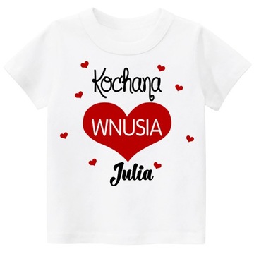 Koszulka dziecięca t-shirt Kochana wnusia r. 140