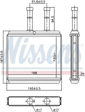 NISSENS RADIÁTOR 76504