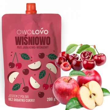 OWOLOVO Mix Musów Owocowych dla Dzieci TUBKI 12x200g MIX 12 SMAKÓW