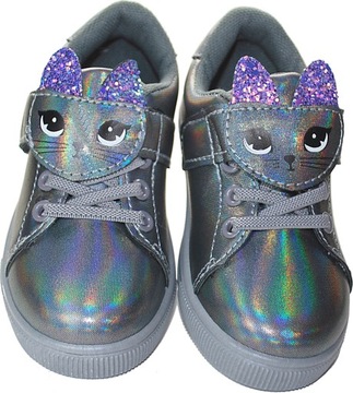 SZARE DZIEWCZYNKI PÓŁBUTY HOLOGRAM KOTEK rzepy r25