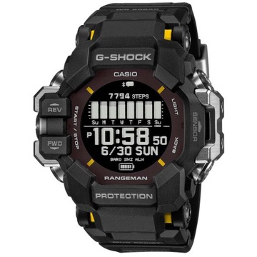 Czarny zegarek Casio GPR-H1000-1ER G-Shock MASTER OF G LAND RANGEMAN SOLAR