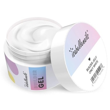 ŻEL BUDUJĄCY DO PRZEDŁUŻANIA PAZNOKCI GEL - ONLY WHITE 50G isabellenails