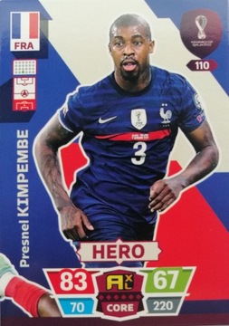 WORLD CUP QATAR 2022 HERO FRANCJA 110 KIMPEMBE