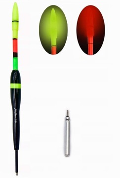 SPŁAWIK PRZELOTOWY ŚWIECĄCY DIODA LED 4g + BATERIA