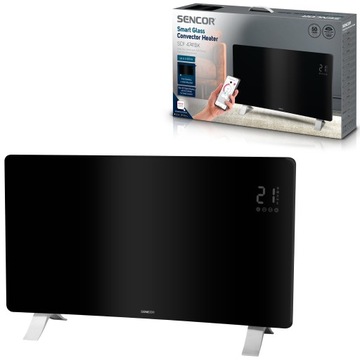 Grzejnik elektryczny KONWEKTOR SMART WiFi 2400W tryb ECO Sencor SCF 4741BK