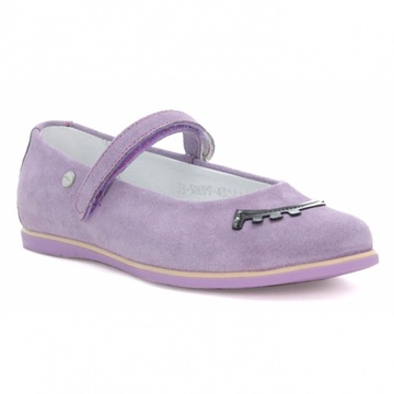 Балетки для девочек BARTEK, фиолетовые, размер 34