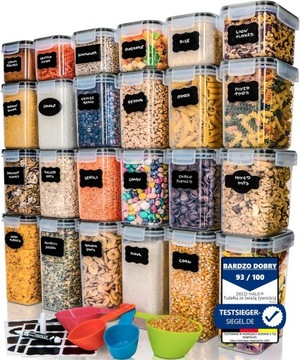 КОНТЕЙНЕРЫ ДЛЯ ХРАНЕНИЯ ПИЩЕВЫХ БОЛЬШИХ НАБОР 24 XXL SAFE + БЕСПЛАТНО