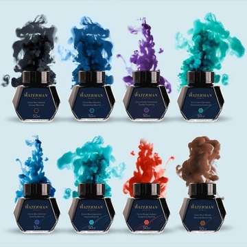 ЧЕРНИЛА ДЛЯ ПЕРЬЕВОЙ РУЧКИ SERENITY BLUE, 50 МЛ WATERMAN