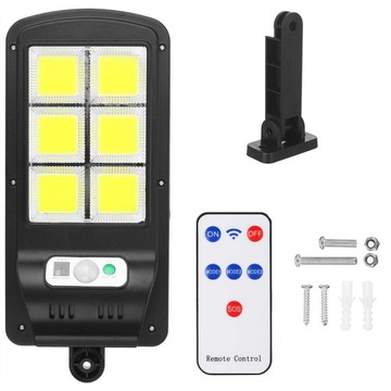 LAMPA SOLARNA LED CZUJNIK RUCHU ZMIERZCHU PILOT