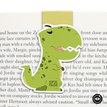 Zakładka do książek - Dinozaur, Trex - na prezent