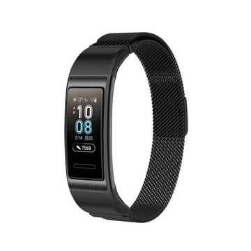 BRANSOLETA MILANESE PASEK DO HUAWEI BAND 3/4 PRO CZARNA