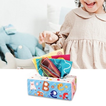 Достаем салфетки Сенсорная игрушка для малышей