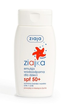 Ziajka Emulsja wodoodporna dzieci SPF 50+ 125 ml