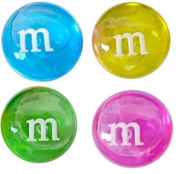 Slime Masa Plastyczna Sensoryczna Glut Antystresowa M&M DUŻY 8CM